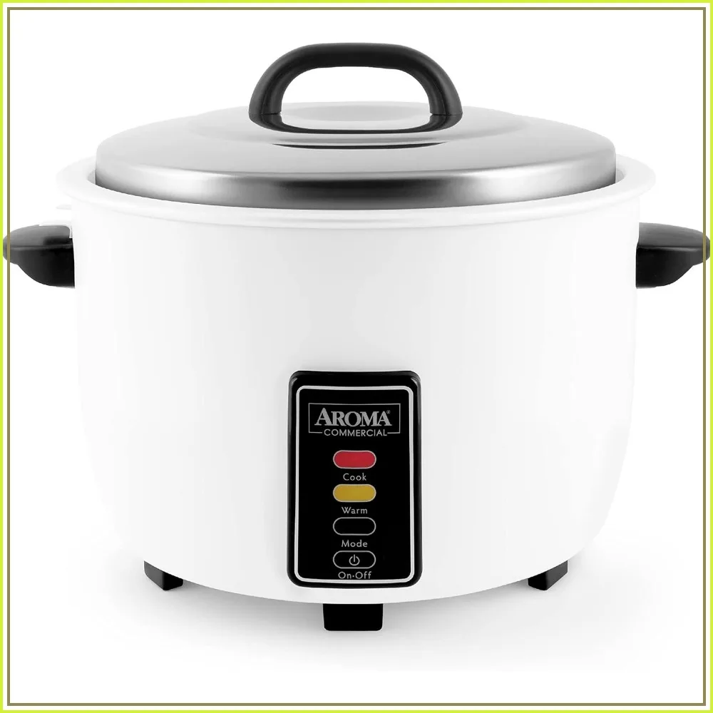 Commercial Rice Cooker 60-Cup Cooked, 30-Cup Uncooked, One-Touch Operation, Keep Warm, Nonstick, 1650W