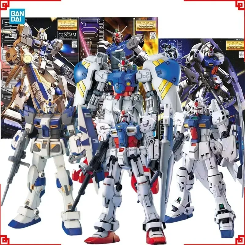 Bandai Gundam Model Kit MG RX-78 GP01 Zephyranthes GP02A GP03S G04 Action Figure Gunpla Building Kit Anime Figures Toy Gift view 2