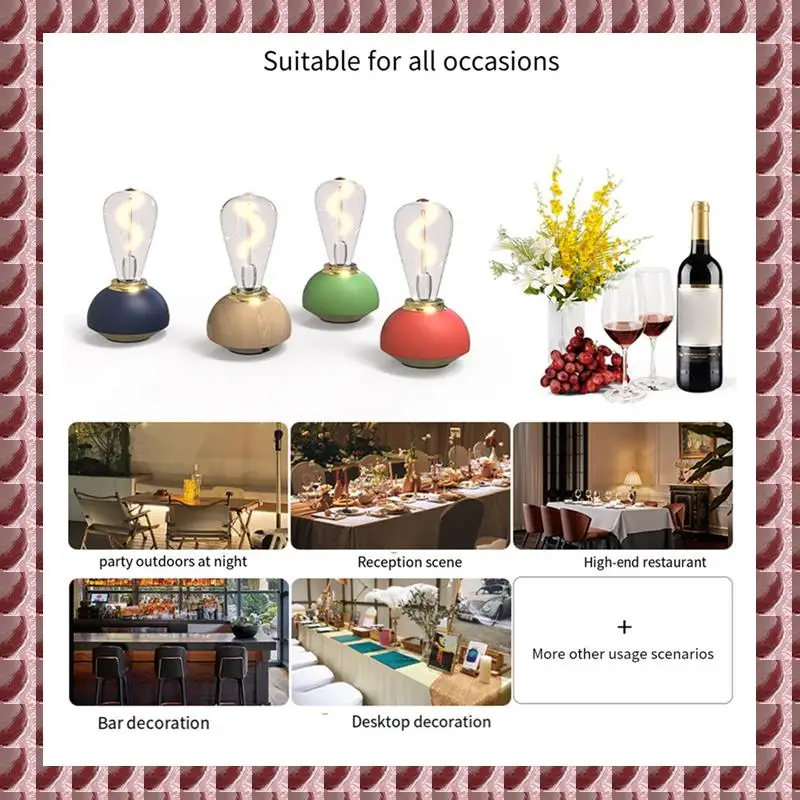 

A95G Glass Table Lamp LED Touch Table Lamp Dimmable Table Lamp For Indoor Decor Study Bedroom Table Lamp Easy To Use Wood Grain