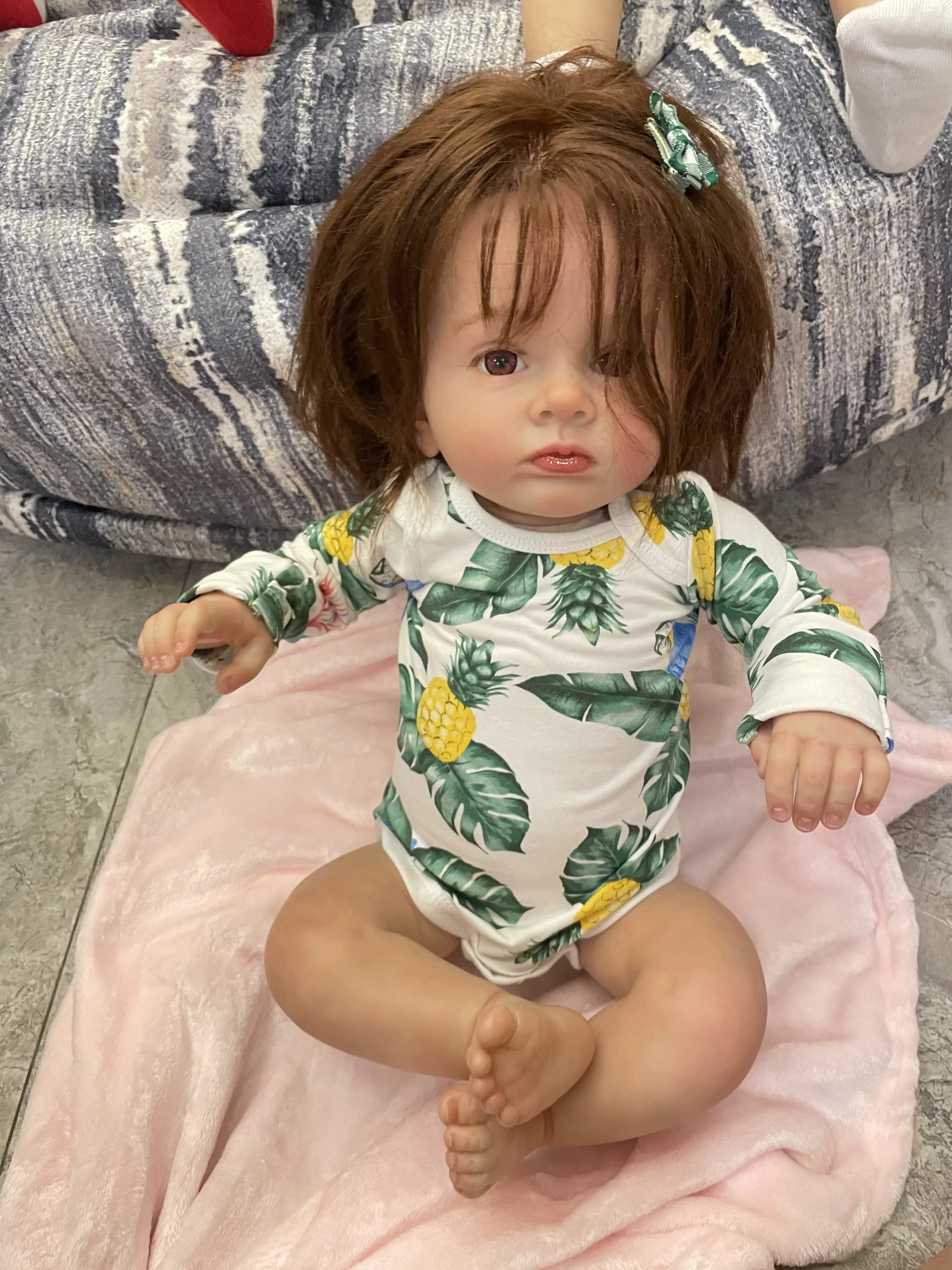 DLS 40 ซม.ตุ๊กตาเด็กทารก Reborn สําเร็จรูป Tutti 100% ทําด้วยมือโดยศิลปินมือ Rooted ผมเช่นวิดีโอ Art ตุ๊กตาของเล่นสําหรับเด็ก