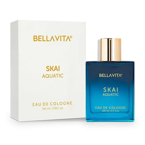 

Bellavita Luxury Skai Aquatic and date women Eau de Parfum 3.4oz Unisex Long Lasting Fragrance