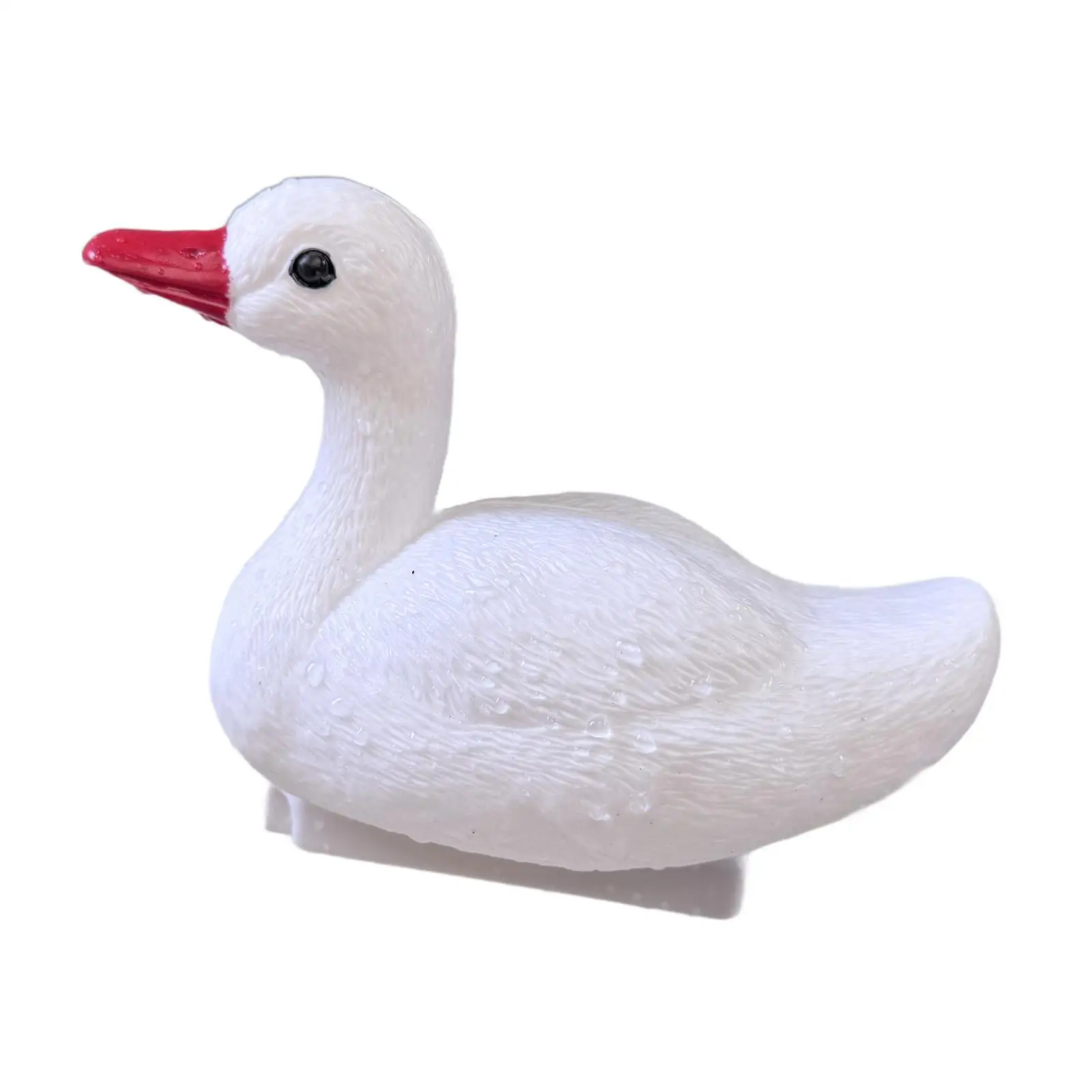 Floating Swan Decoy for Pond Water Decoration Outdoor Garden Deco Statue Weatherproof Plastic Bird Ornament for Lake