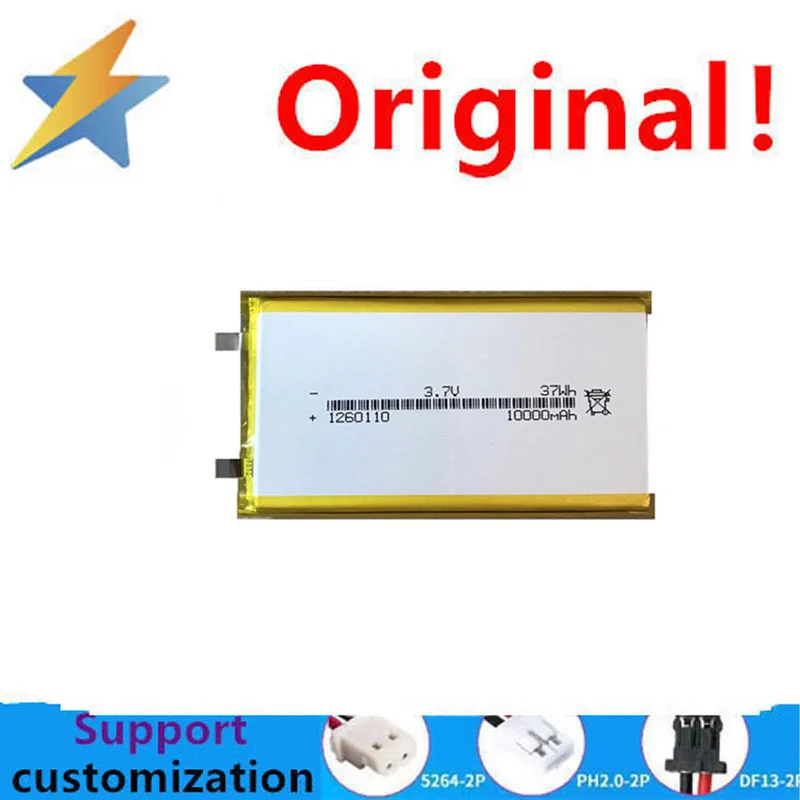 buy more will cheap Factory direct sales 1260100 polymer battery 10000mAh 3.7V mobile power cell support 1C discharge cell