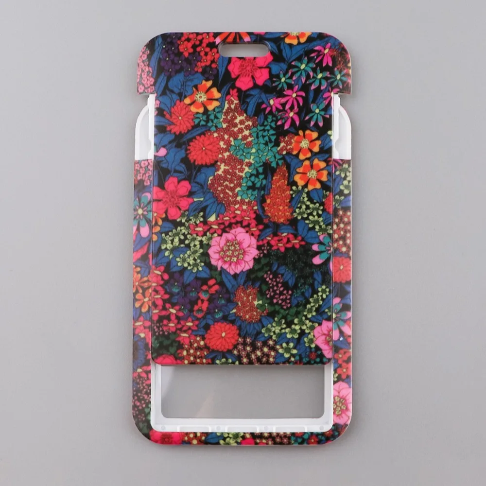New With Lanyard ID Card Holder Strap Nurse Business Card Holder Flower Teacher Bus Card Cover Case