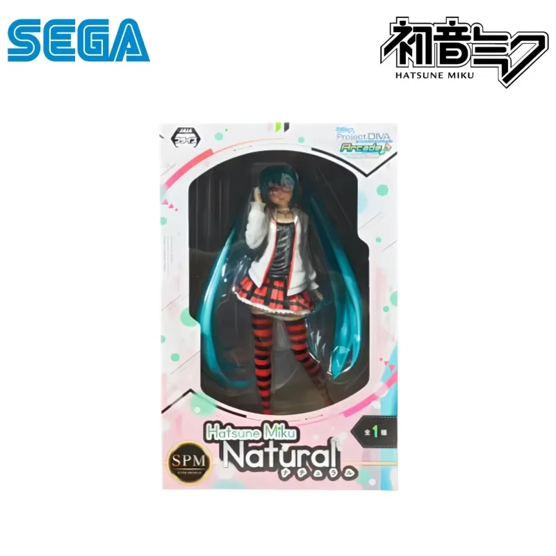 Figura Coleccionable de Hatsune Miku, Modelo Garage Kit de Sega en Caja Original, Personajes de Anime, Adornos Coleccionables, Figura de Acción Original