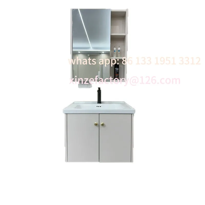 

Bathroom cabinet combination, bathroom washstand, washbasin cabinet, washstand, ceramic all-in-one basin, simple style