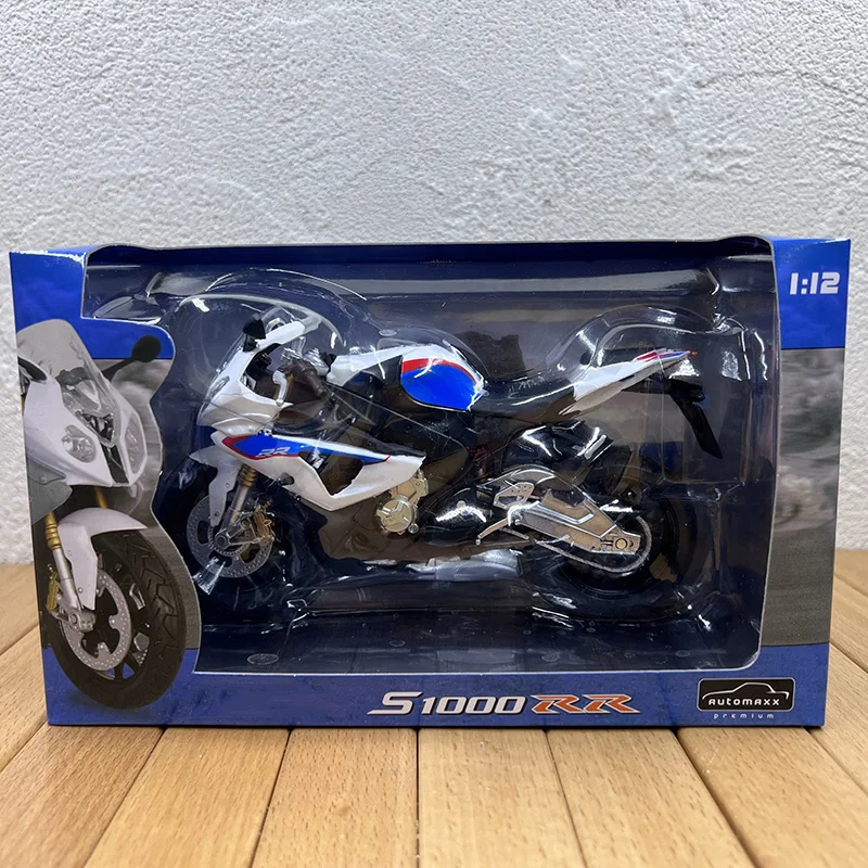 1:12 Scale Diecast Alloy S1000RR Motorcycle Toys Cars Model Classics Adult Nostalgia Collectible Souvenir Gifts Static Display