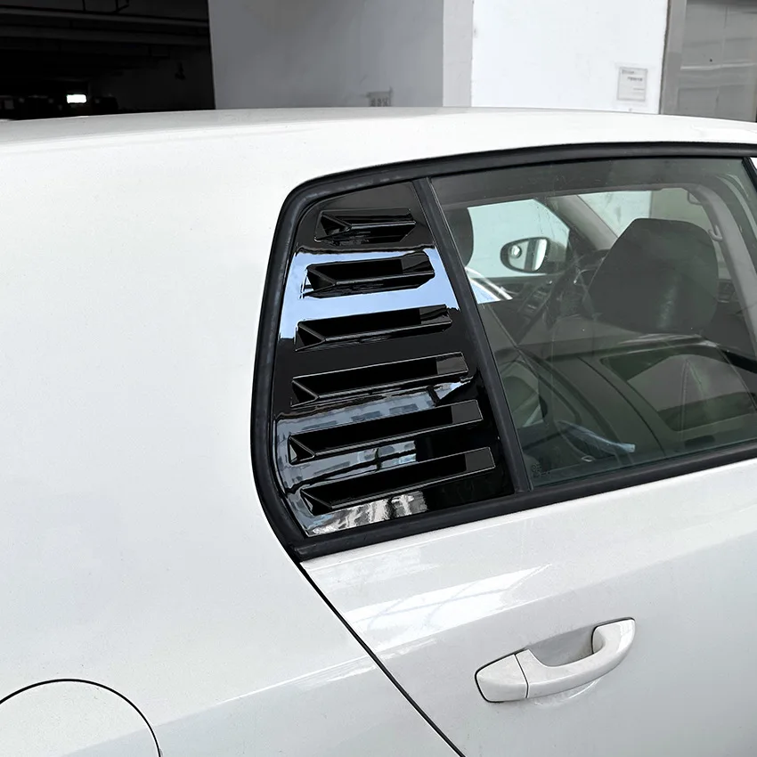 2008 2009 2010 2011 2012 Shutter Cover Side Vent Scoop Blinds Trim Car Sticker Car Rear Window Louver For VW Golf 6 MK6