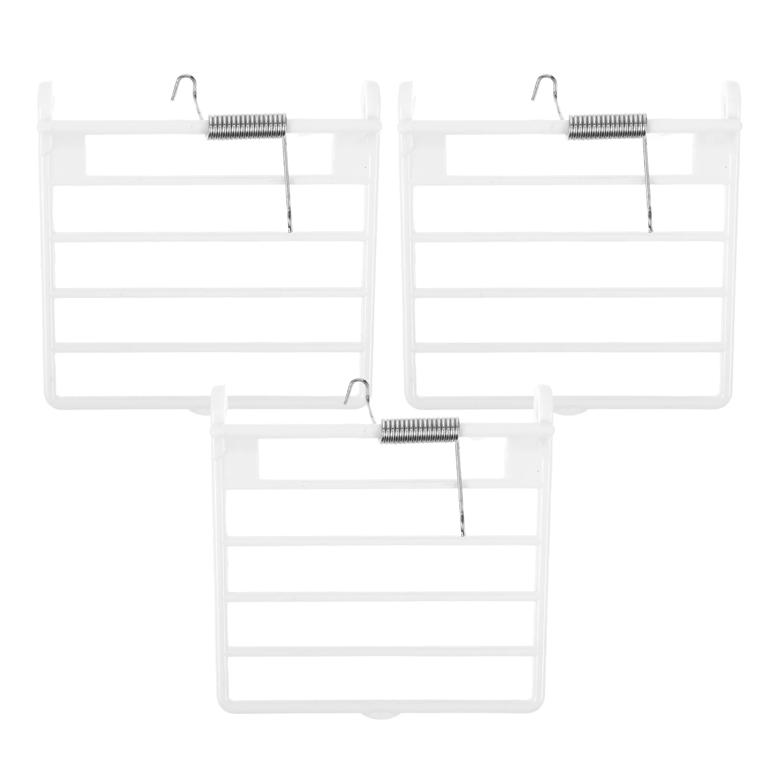 

3 Pcs Birdcage Accessories Spring Door for Accessory Tray Decor Decorate Supply Plastic With Horizonal Wires