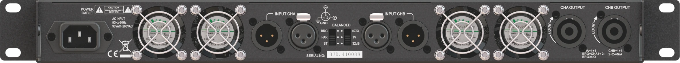 Amplificateur de puissance stéréo professionnel, récepteur d'ampli basse, caisson de basses numérique, classe D, 1u, 2 canaux, 1200 W