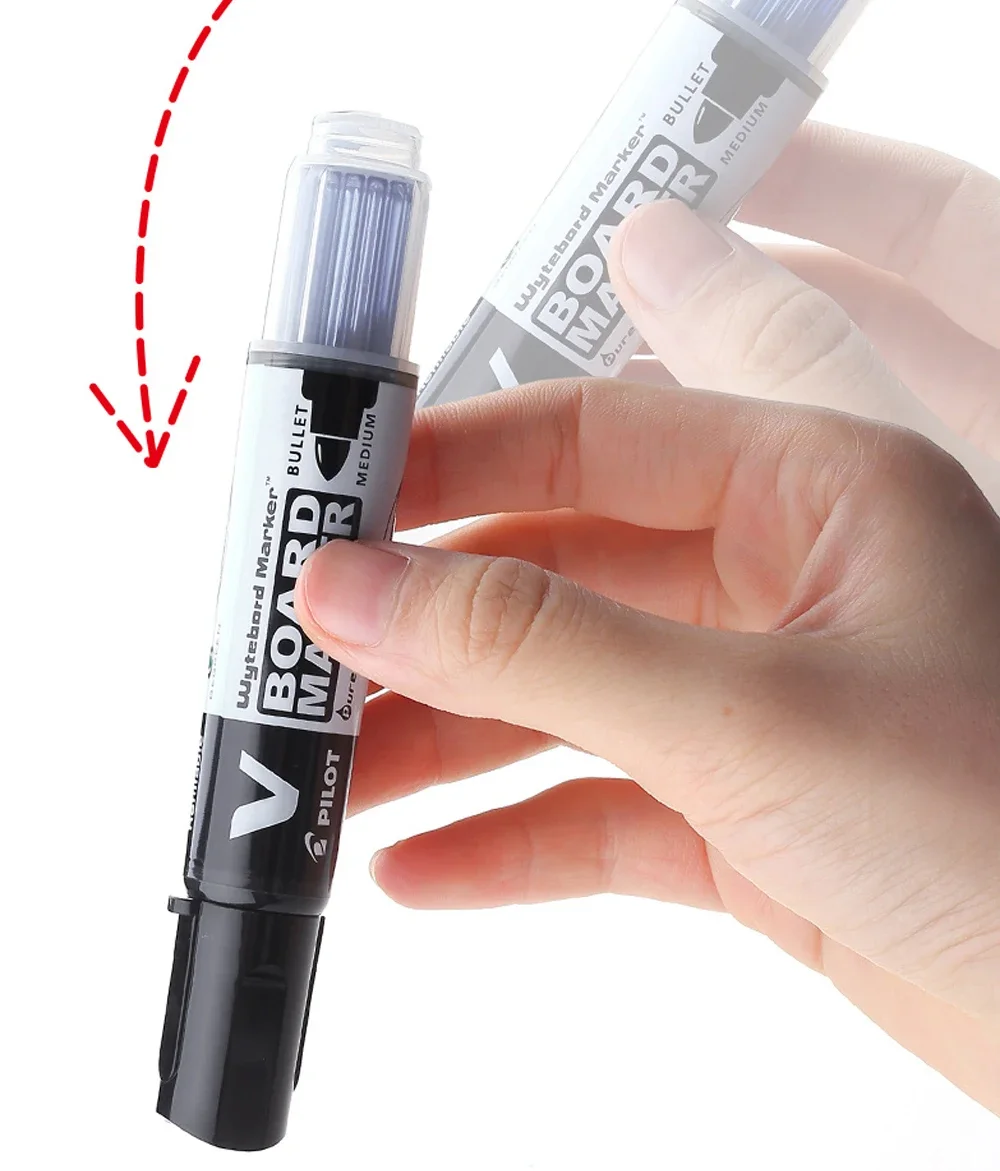 Japan PILOT Schwarzer Whiteboard-Marker, Büro, gerade Flüssigkeit, großes Fassungsvermögen, nachfüllbare Tinte, Bildung, Trainingskurs, löschbarer Stift – Detail 13
