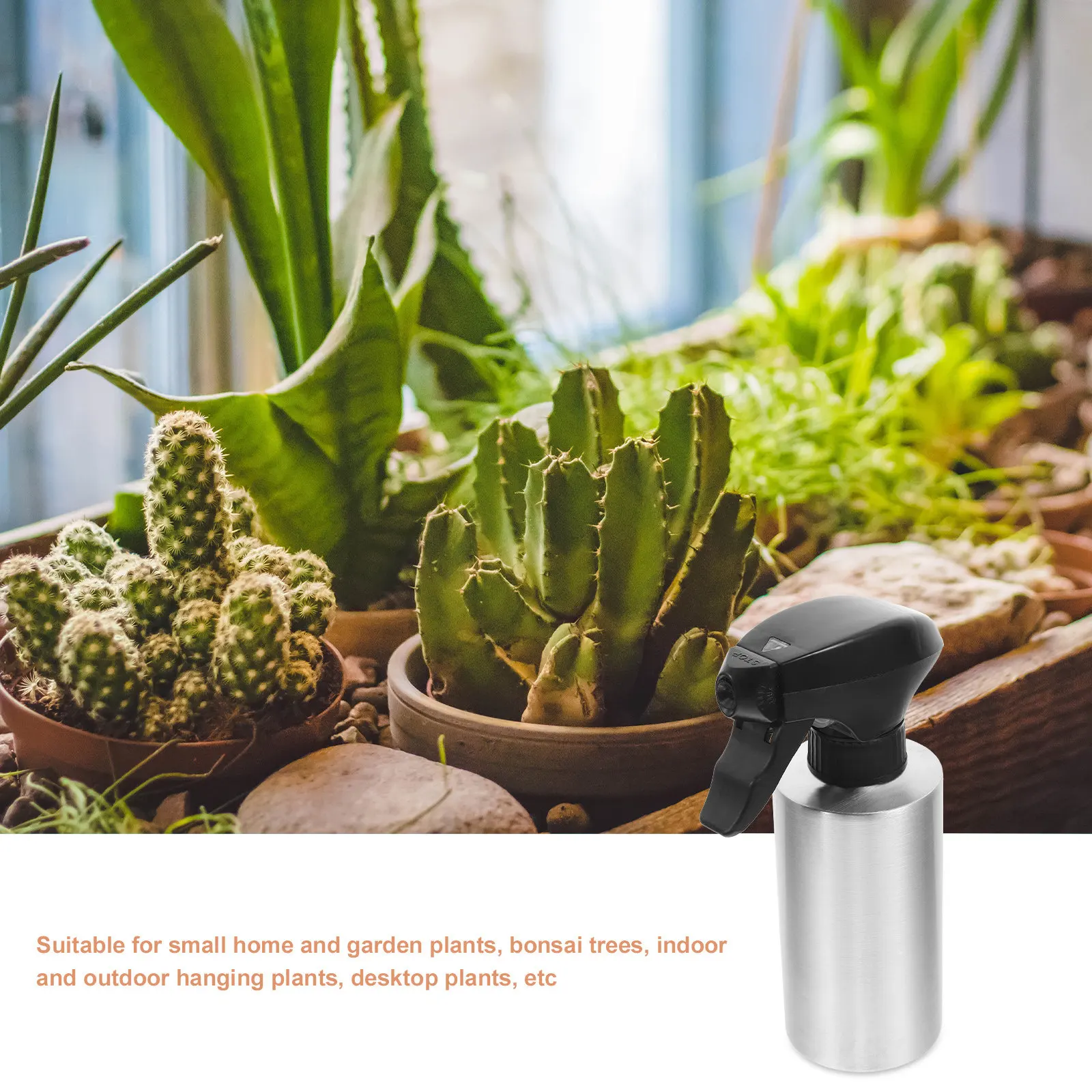 

Бутылка-распылитель из нержавеющей стали, винтажная маленькая лейка для сада, дома, комнатных и уличных растений, суккулентов, цветов