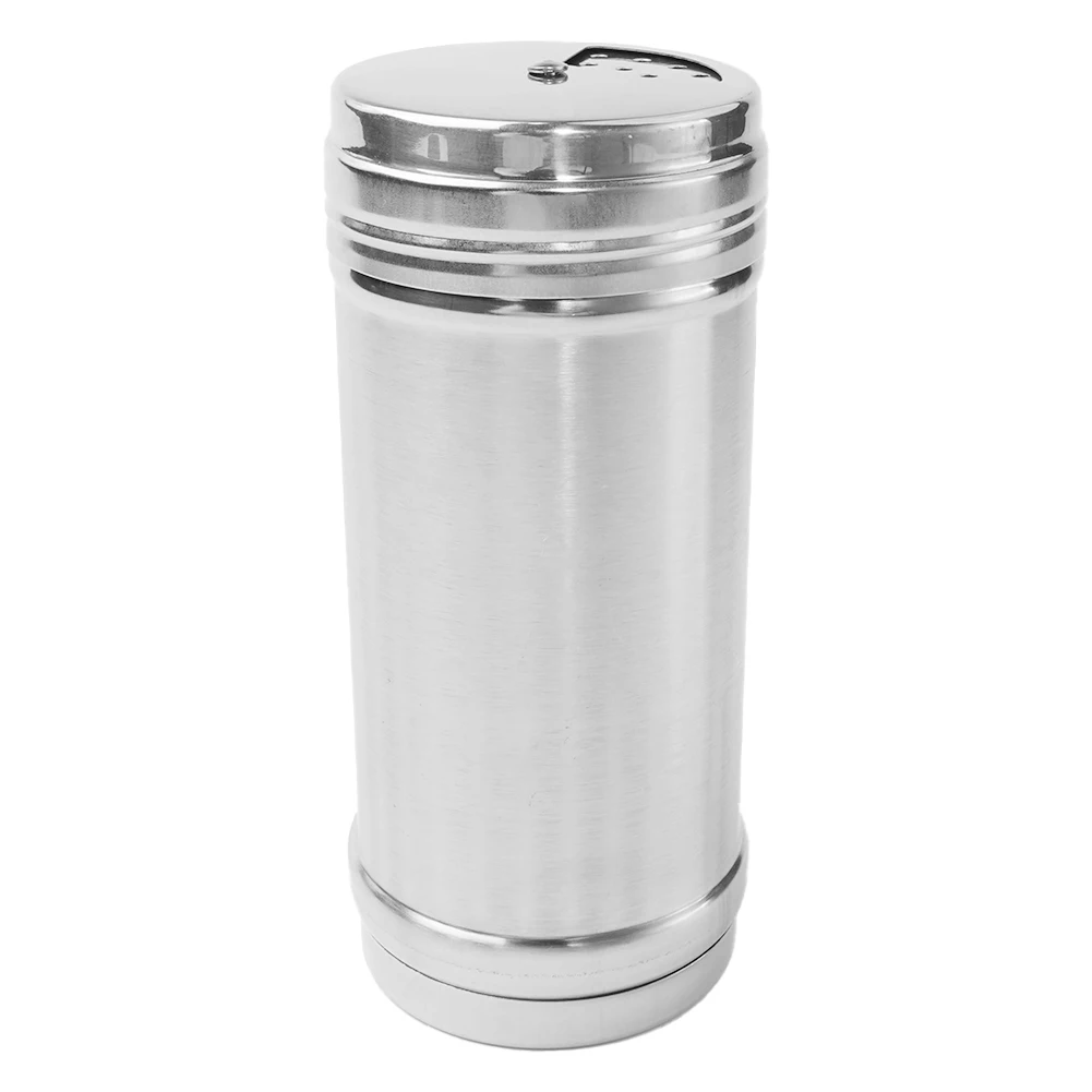 Stainless Steel Barbecue Spice Jars Salt Shaker Pepper Bottle Flour Fine Sieve Tool Home Condiments Novel Kitchen Accessories