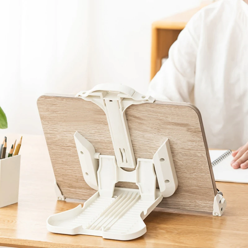Book Stand Multi-functional Reading Bookshelf Student Reading Artifact Bracket Book Holder Fixed Book Desktop Reading Storage