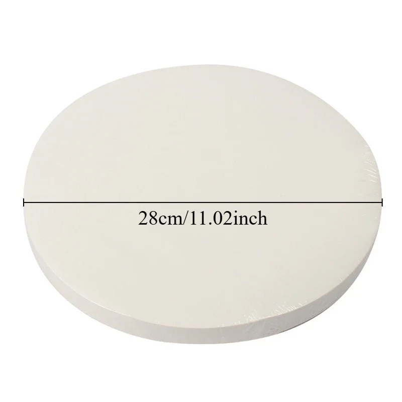 50PCS White Round Baking Paper Greaseproof Paper Applicable Household Kitchen Barbecue Cookie Roast Meat Oil Absorption Tool