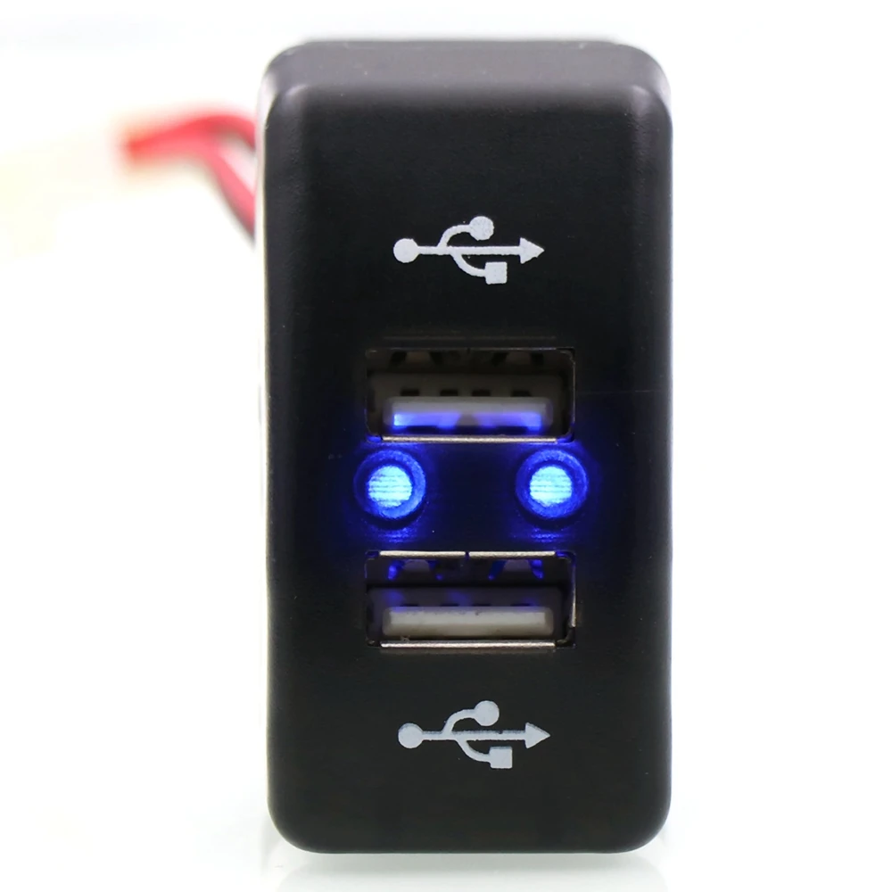 #29A Automotive Parts & Accessories,Car Dual USB Charger 5V 2.1A for DAF Truck DAF 95 XF XF 106 105 95 CF,black view 2