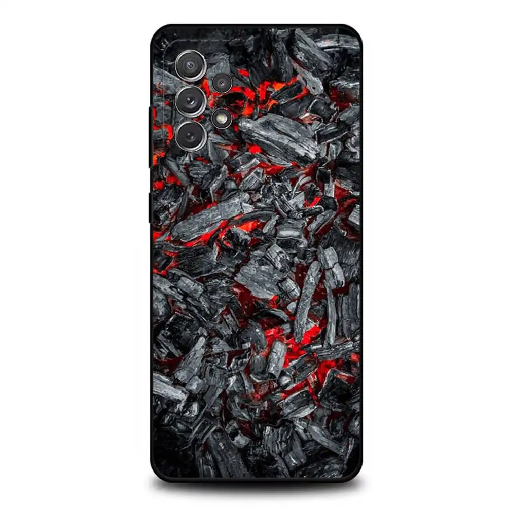 Coque de téléphone à motif en Fiber de carbone, étui souple noir pour Samsung S 25,24,23,22,30,21,10,9,Ultra,Plus,Lite,FE,4,5G