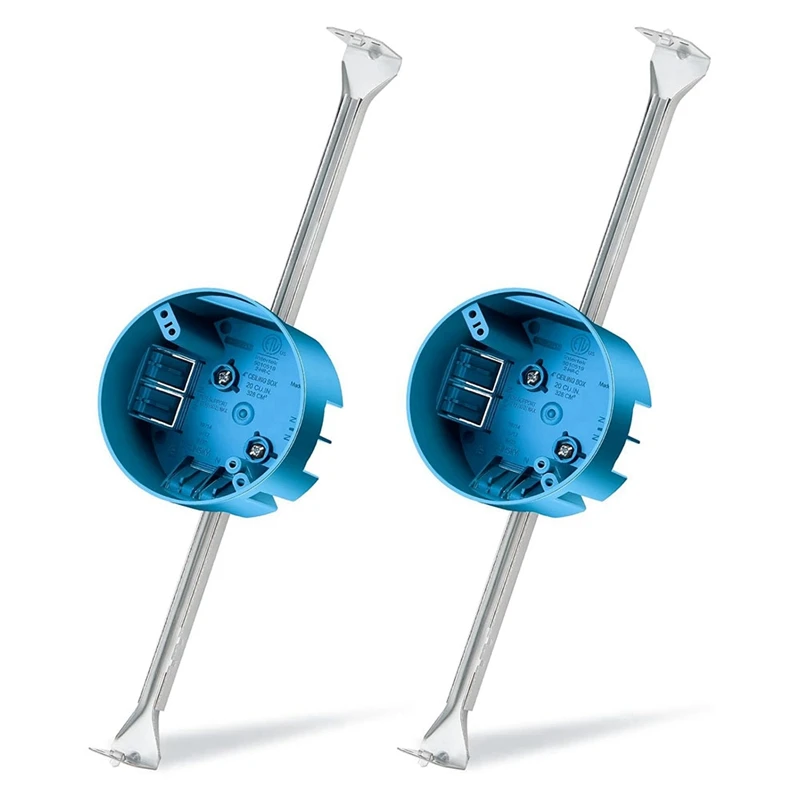 ABGR-2 pçs ventilador de teto cinta caixa elétrica 14.25 a 22.5 Polegada caixa elétrica ajustável e barra suporte ventilador