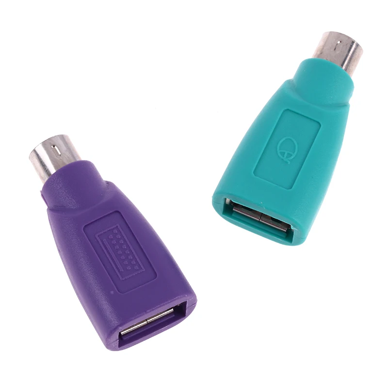 USB 어댑터 변환기 키보드 마우스 USB 암-PS2 PS/2 수 Usb 키보드 마우스 액세서리, 컴퓨터 변환기, 1 개/2 개