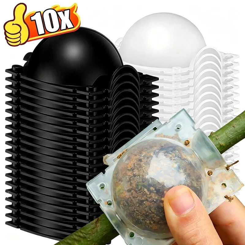 

Air Layering Pods Plant Rooting Ball High Pressure Plants Root Growing Box For Tree Flowers Planting Nursery Pot Garden Tools