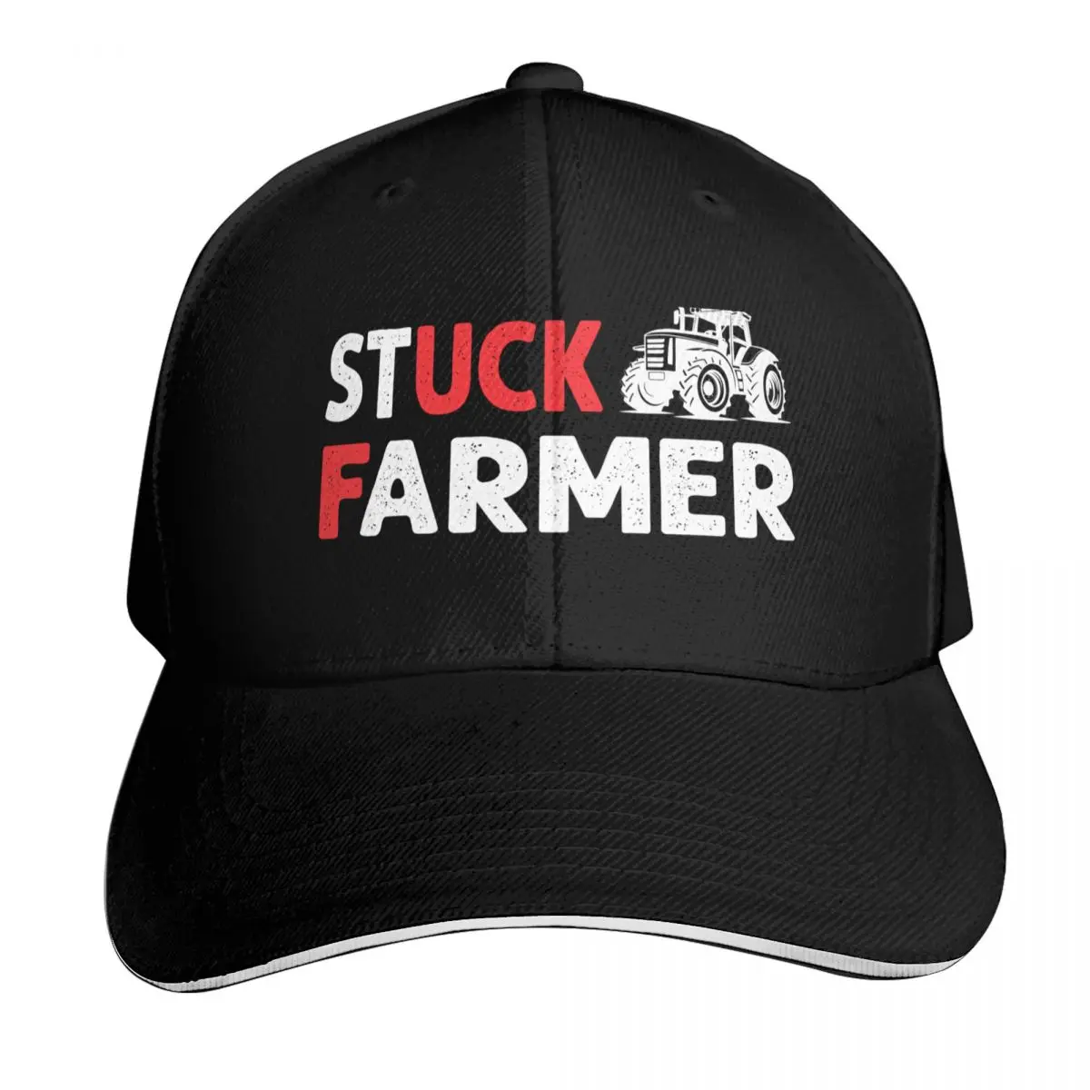 Stuck Farmer Keir Starmer Parody Baseball Cap Adjustable Buckle Closure Moisture Wicking Quick Dry Curved Brim Classic Fit
