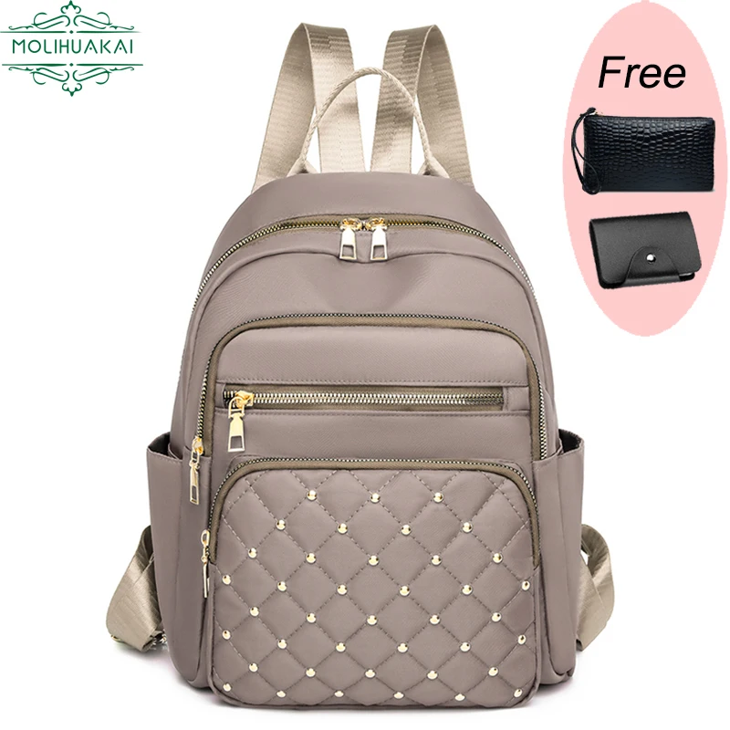 

2023 Waterproof Oxford Women Backpack Anti-theft Backpacks Shoulder Bags for Teenager Girls Large Capacity Travel School Bags