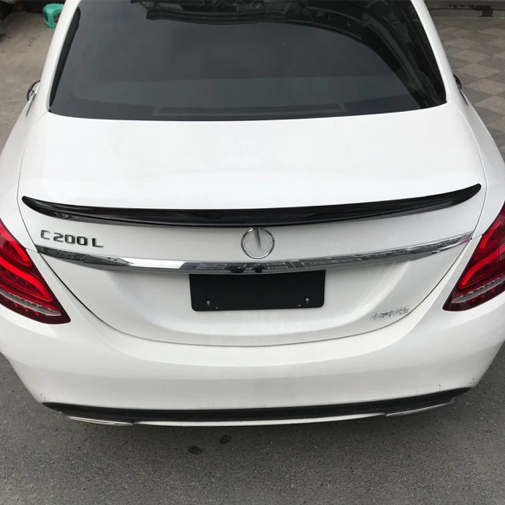 For Mercedes Benz C Class Sedan 4 Door W205 C180 C200 C260 C300 2015-2021 Ducktail Trunk Lid Car Spoiler Wings Exterior Styling