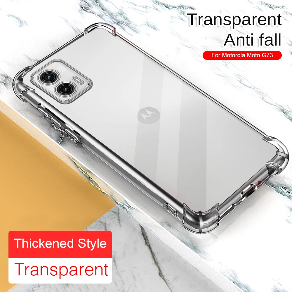 Transparent Airbags Shockproof Coque For Motorola Moto G10 G20 G30 G50 G22 G32 G42 G62 G13 G23 G53 G73 TPU Soft Case G 73 53 13