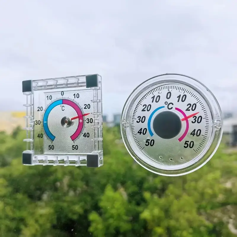 No Battery Dial  Indoor Outdoor Window Wall Mount -50C To 50C Temperature Gauge Gift For Home Office Use