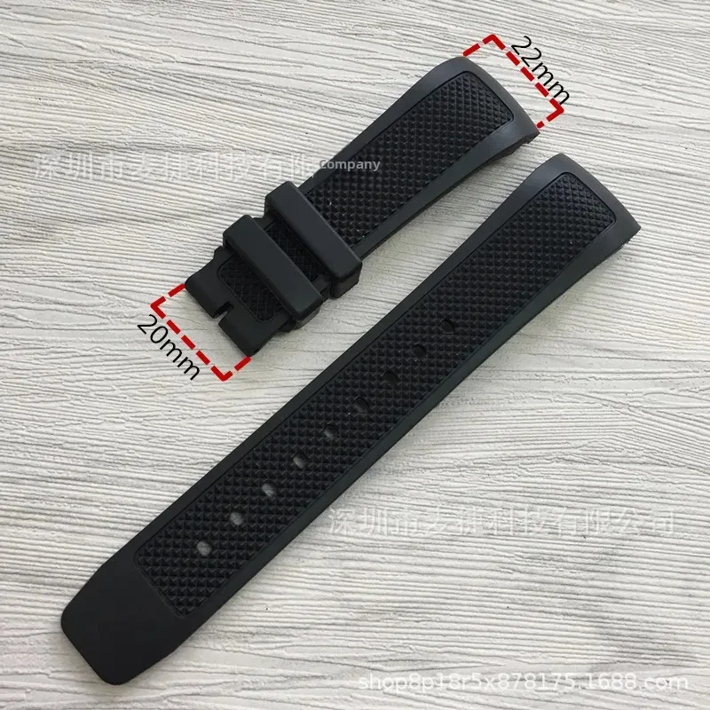 Natural Silicone Rubber Strap For Ocean Time Iw323101 Watch Band 22mm Compatible Vintage Style Bands Iw Accessories