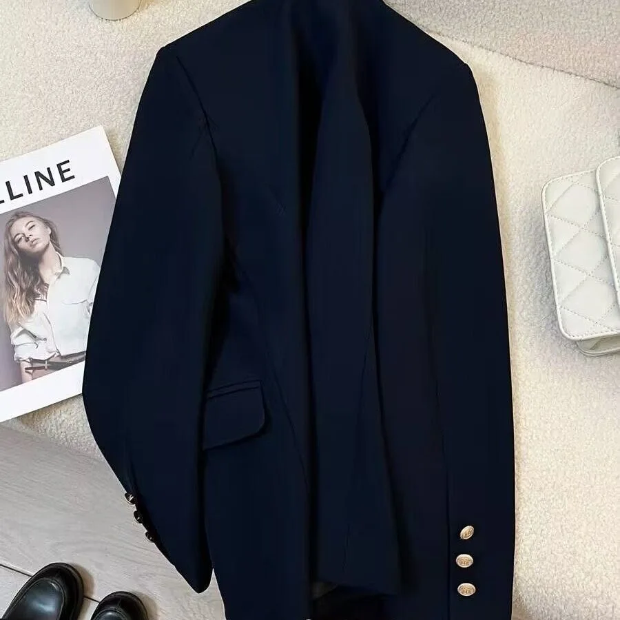Olive Green JK Uniform Suit Jacket Women's College Style Spring Autumn School Supply Feeling New Top Trendy Western Suit