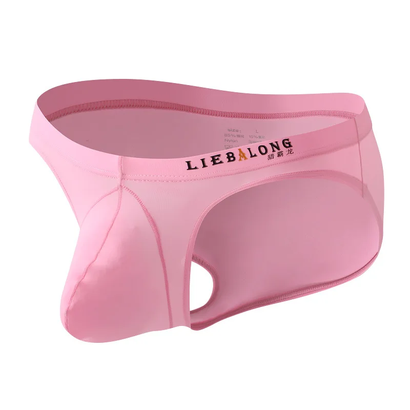 Slip intimo da uomo sexy Ultra-sottile elastico confortevole Gay Vita bassa U Custodia convessa Mutande Morbido bikini ad asciugatura rapida e sensazione di freschezza