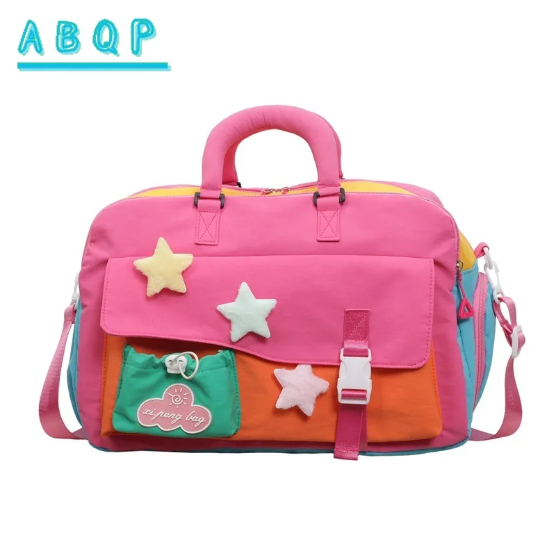 ABQP New Diaper Bag Handbag Luxury Brand Fashion Baby Diaper Bag Handbag Large Capacity Out Portable Baby Products Storage Bag
