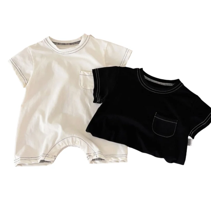 

Adorable Baby Girls Boys Newborn Infant Cotton Romper with Pocket Ultra Soft and Comfortable for 0 - 2Y Romper for Girls Boys
