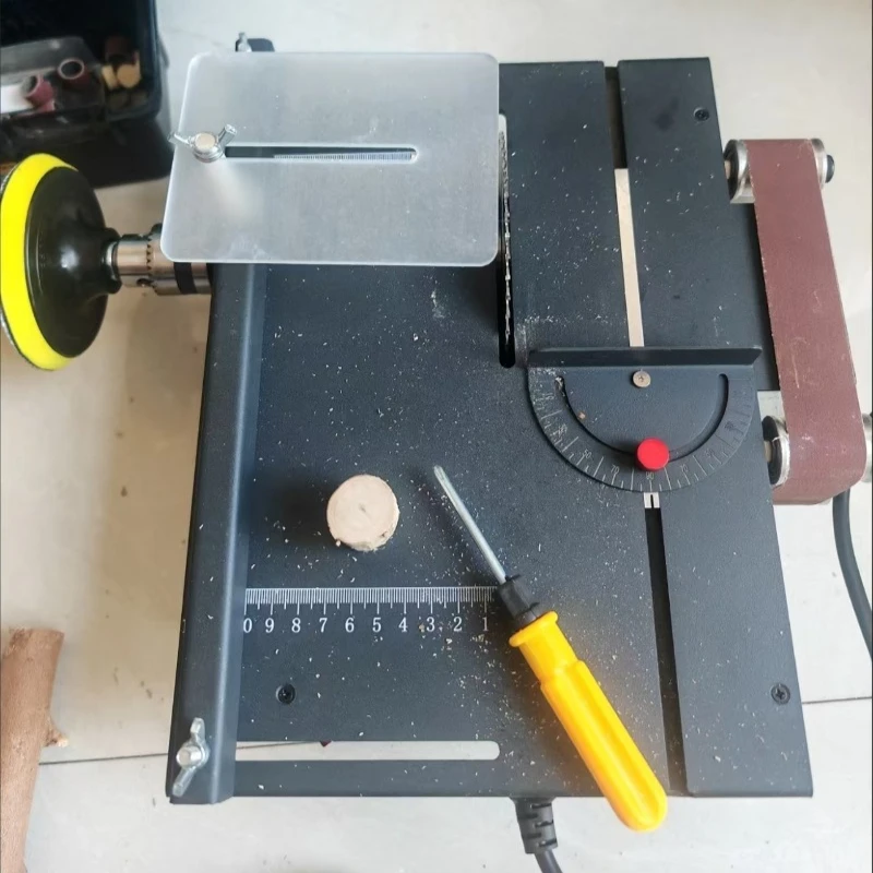 150W Variable Speed Mini Bench Saw 30mm Cutting Depth for DIY Woodworking