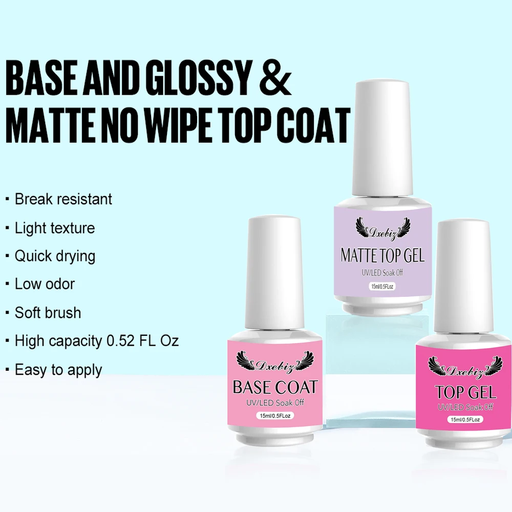 Dxebig smalto per unghie base coat smalto per unghie Set top coat per strumento Manicure