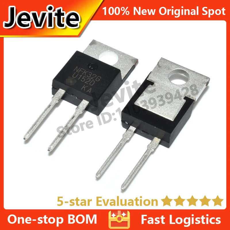 

Jevite 100% New Original electronics Controller 10-50 units/lote UR1520 MUR1520G TO-220 200V 15A Diode Transistor