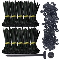 1-100pcs Nylon Cable Tie Buckle Pin Button Zip Ties Universal Self-Locking Fixed Tie Wires Fastening Straps Retainer Accessories