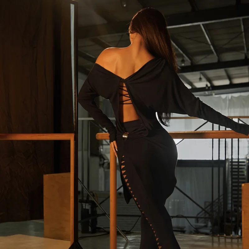 customized ZYM pants high waisted women's Latin dance practice suit woven hollow design Cha Cha samba tango rumba dancewear