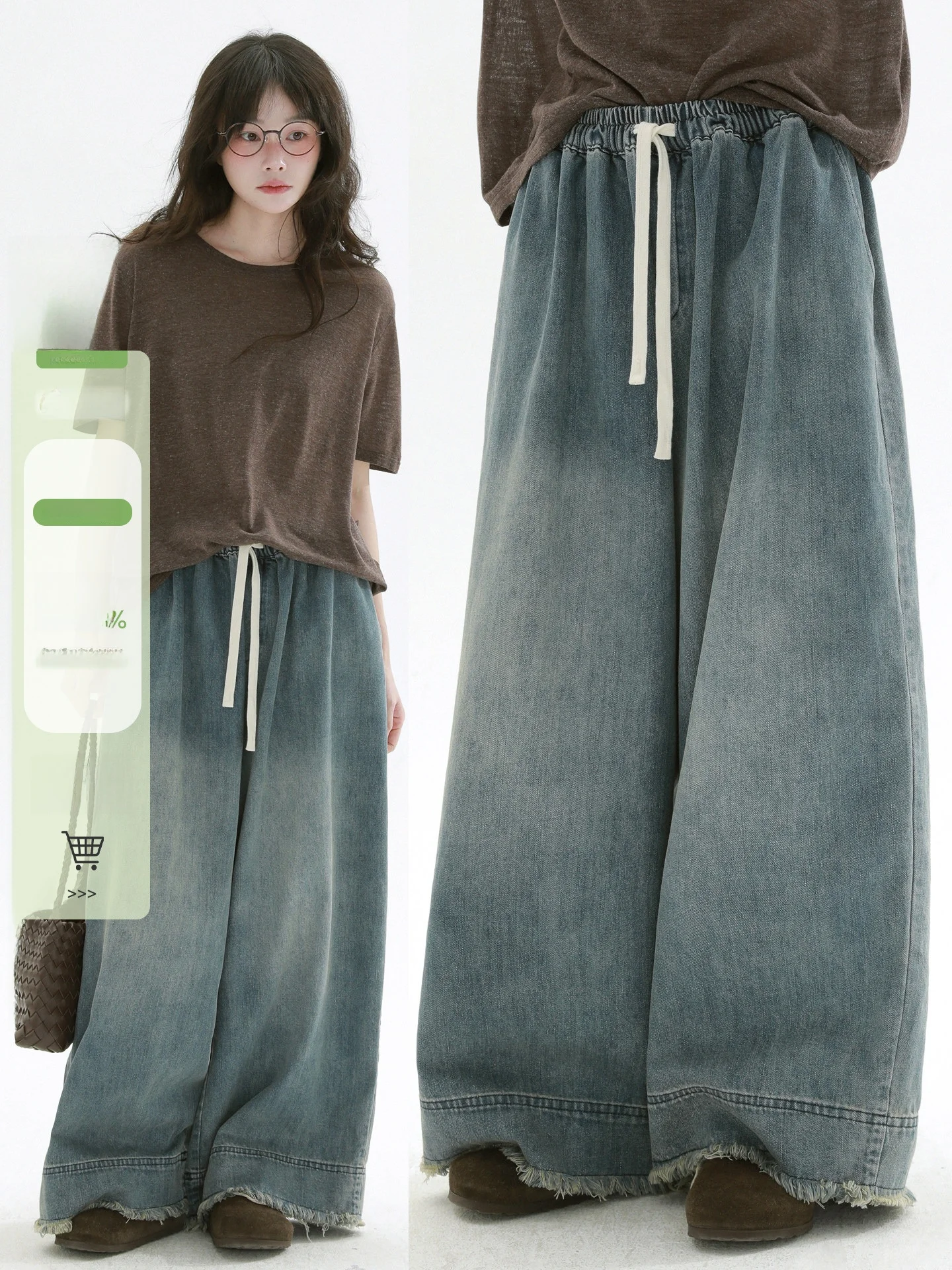 

Редкие джинсы с высокой талией и прямыми штанинами, с эффектом потертости, с рваным краем, повседневные свободные брюки для женщин, весенний сезон, с клетчатым узором