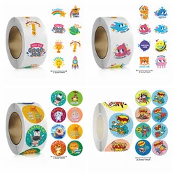 100-500pcs Teacher Reward Sticker Motivational Phrases Stickers for Kids School Student Classic Toys Cute Stationery Stickers