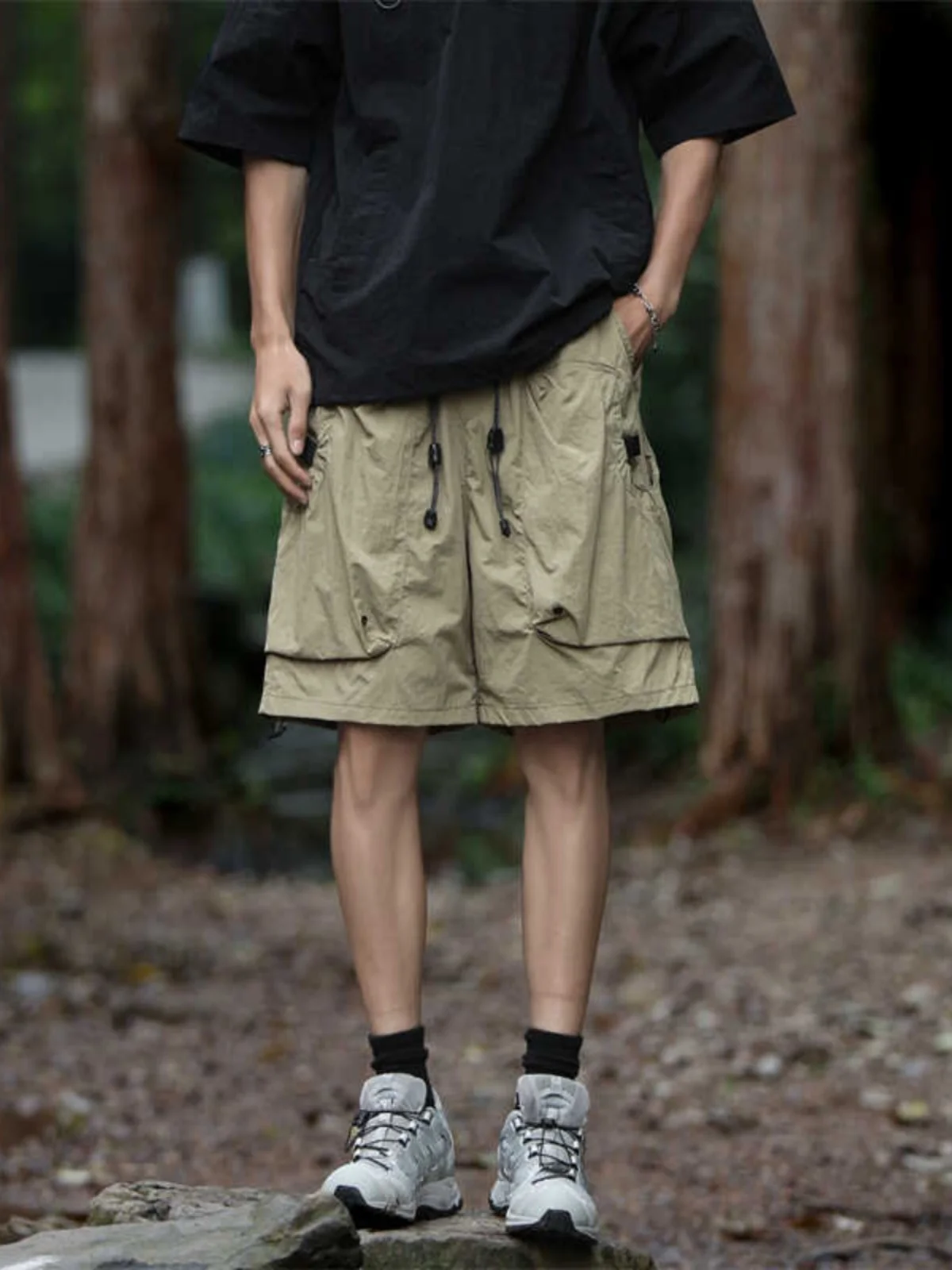 

Outdoor Workwear ort Pants Men's Summer Thin New Trend Loose Five-Point Sports Mid-Pants Casual Loose Fit Summer orts