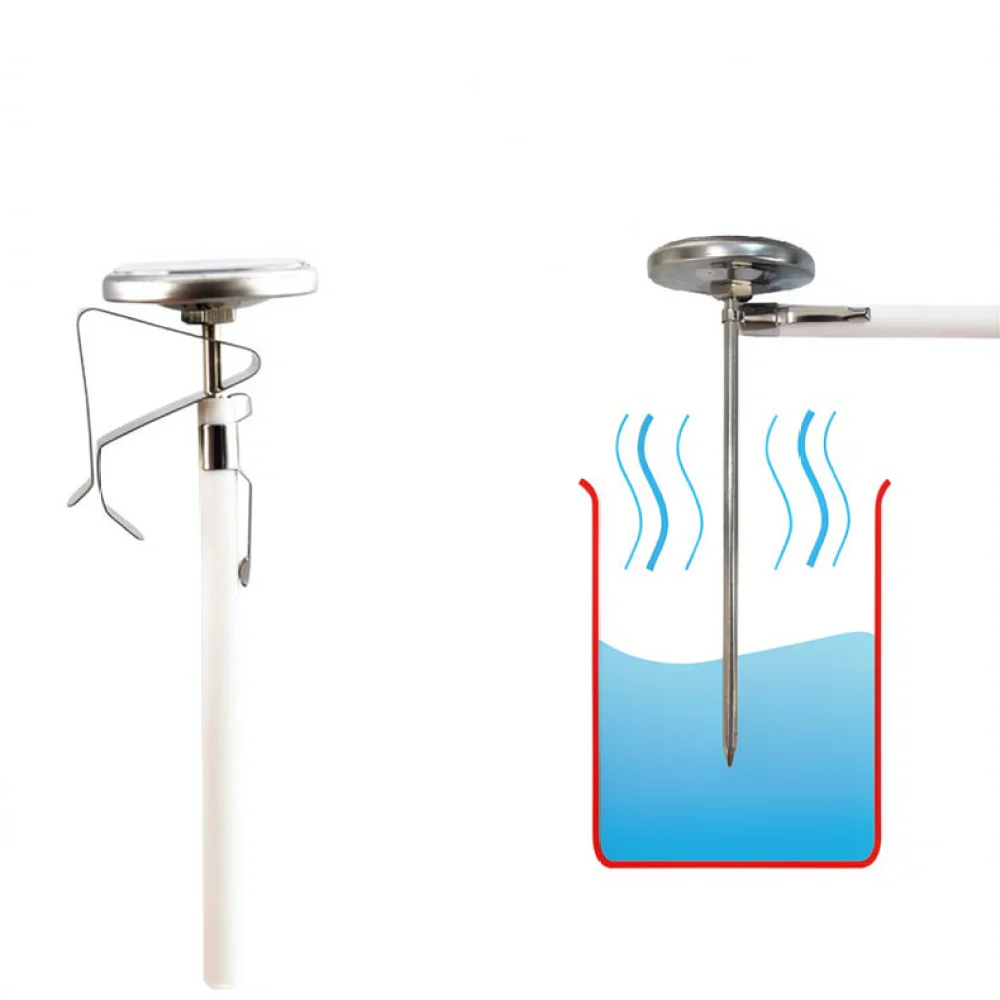 Mechanical Food Thermometer Stainless Steel Probe For Kitchen Cooking Home Brewing Coffee Milk Temperature Testing Device