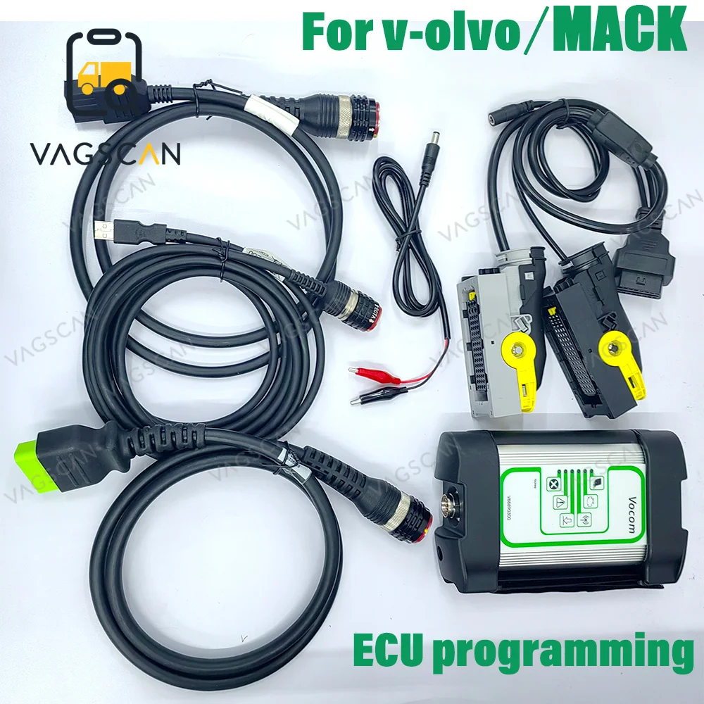 2023 For Vocom 88890300 Interface Wifi USB Version Truck Diagnostic Scanner Tool for UD/Mack/ V-olvo/Renault with ecu test cable