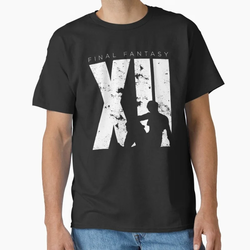 

Final Fantasy XII - Minimal cloud strife vincent FF7 80s retro video game gift T Shirt for men large size tops S-6XL mens tee