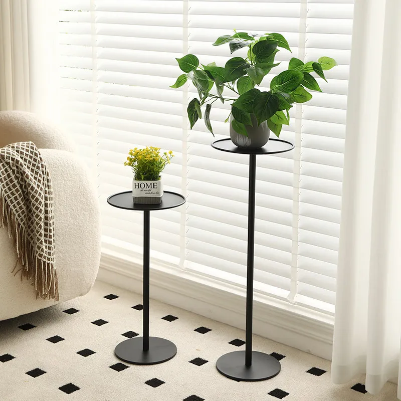 Flower Stand Floor-to-ceiling Single-layer Living Room Balcony Shelf Modern Simple Bonsai Bracket Wrought Iron Single image 3
