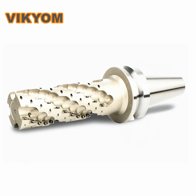 Indexable High-efficiency Spiral End Mill BT40BT50 Corn Milling Cutter Handle APMT1604 Rough Milling Cutter