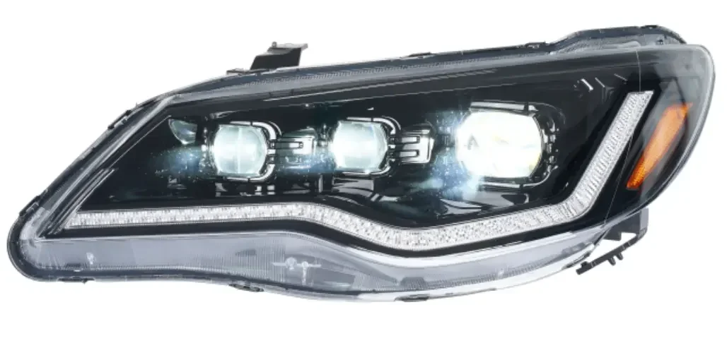 AirowLED Front Lamp Ciimo FD1 Retrofit Lights Startup Sequential Signal Headlights For Honda Civic FD2 Type R 2006-2011