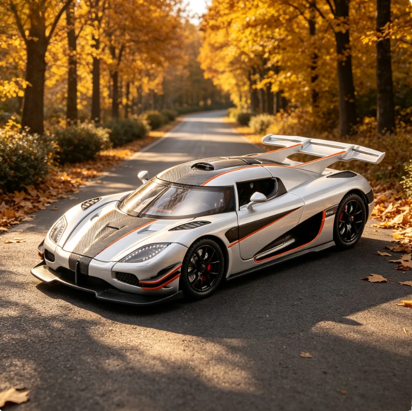 1:24 Diecast Alloy ONE Sports Car Model, Spring‑Eject Opening Doors, Collectible Ornament for Home Decoration & Gift