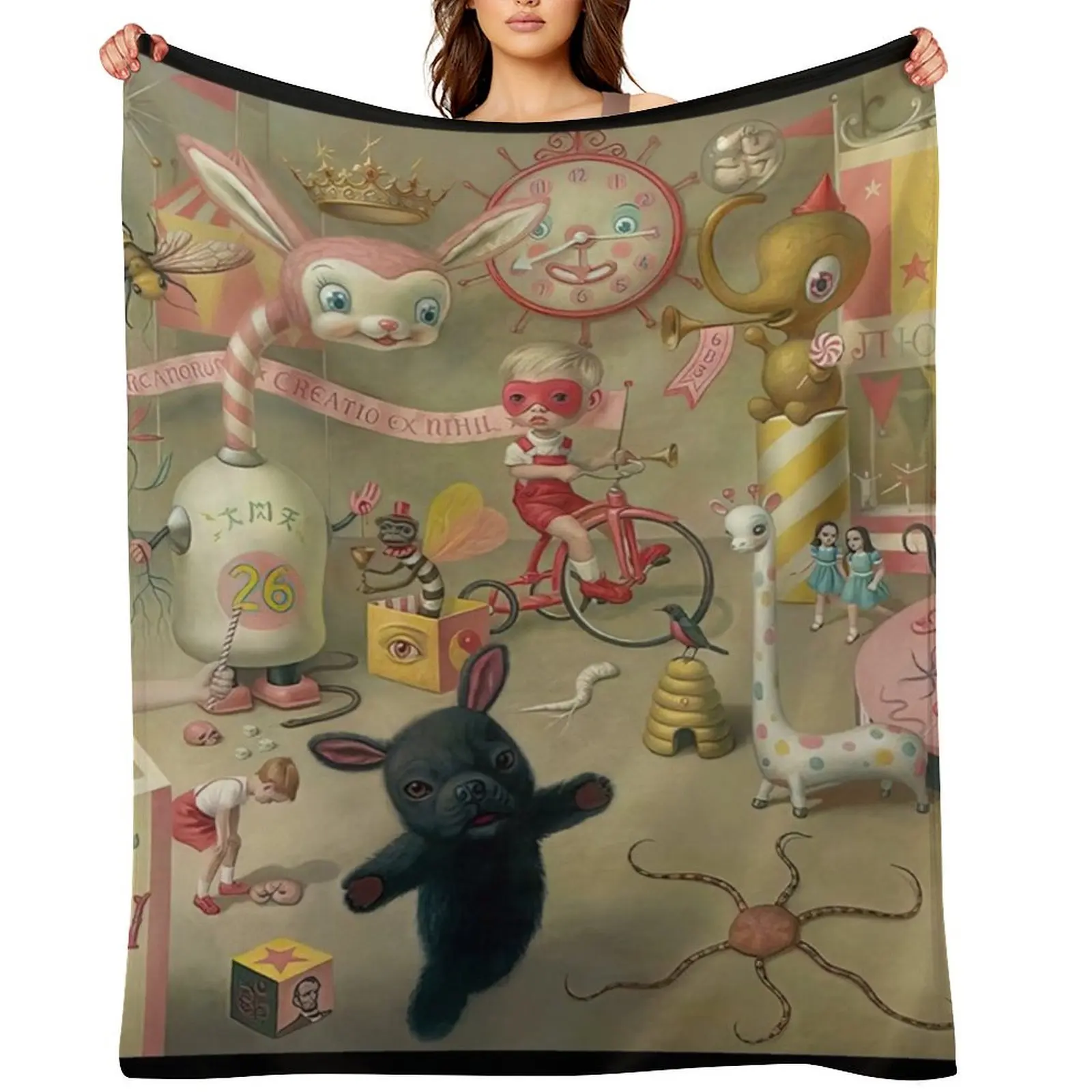 

Mark Magic Circus Throw Blanket Thermals For Travel Furry Blankets For Sofas Plush Blankets